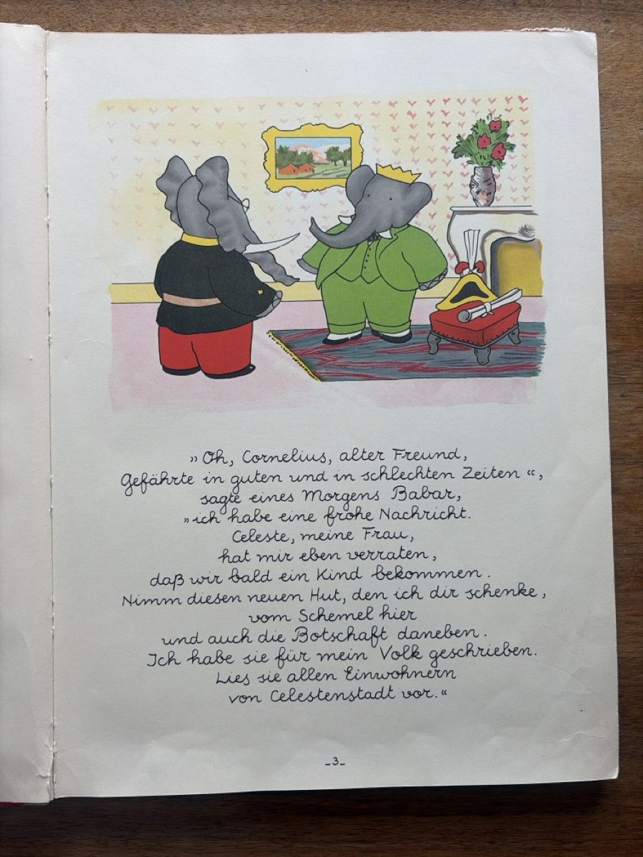 Libri: BABAR Bilderbuch-Grossformat 27x1.5x37cm – Usato da rüeterswil venduto da Svda 2