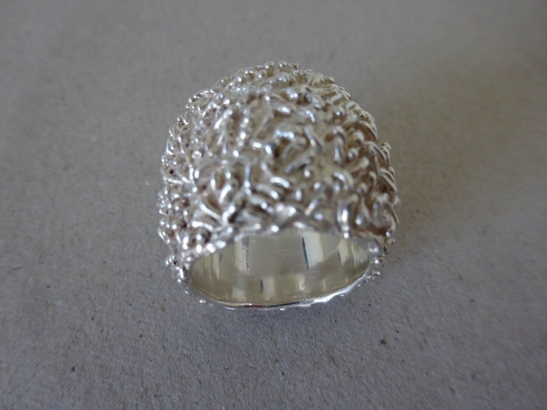 Anelli: Ring Korallenhaut / 925 Silber Gr.52 – Usato da Esslingen venduto da eintagammeer 4