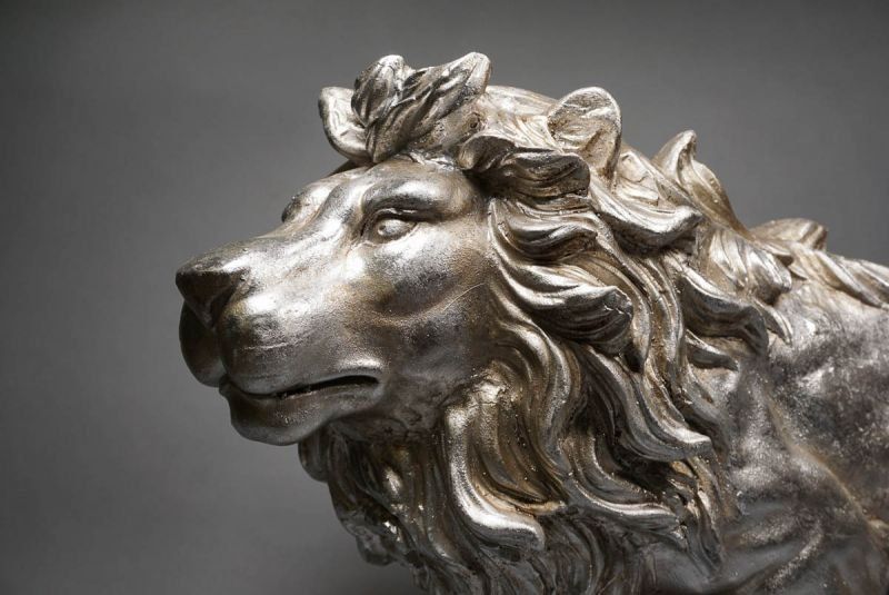 Skulpturen & Statuen: Löwe Silber Gross – Neu und originalverpackt aus Schaffhausen von AtelierPudesco 1