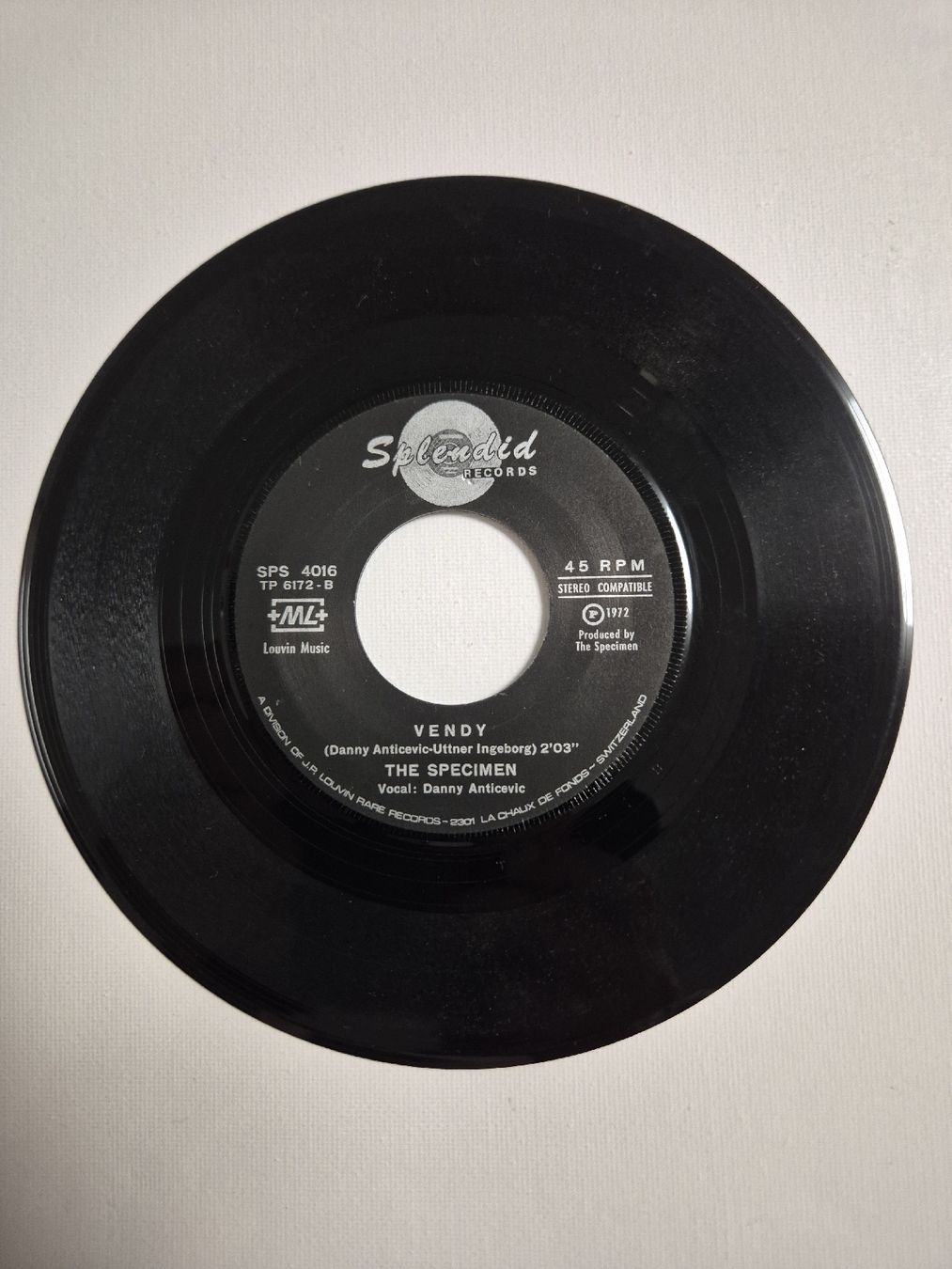 Dischi in vinile: The Specimen - Vendy the Lightning - Single 7 , CH – Nuovo (secondo la descrizione) da Uster venduto da newwave0 3