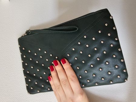Grüne Clutch Tasche