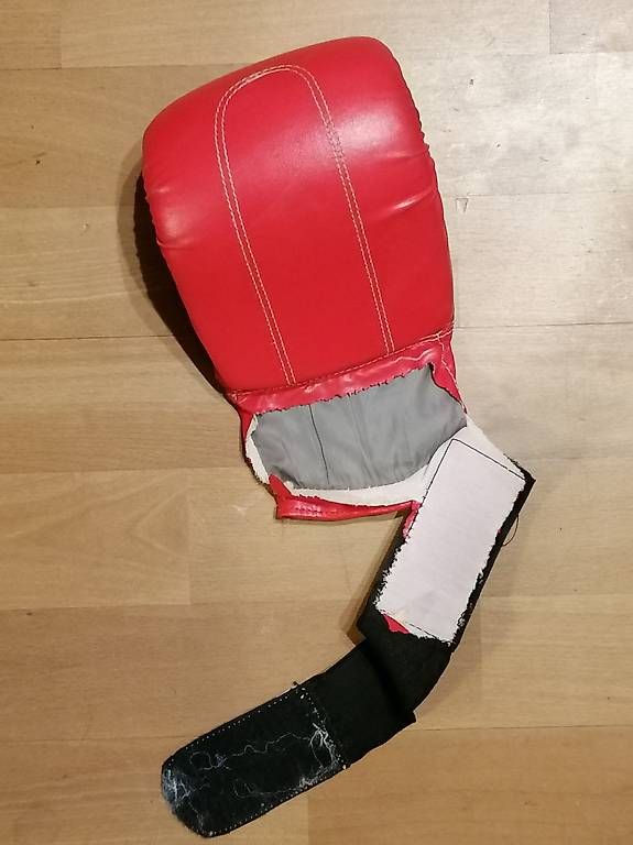 Boxsäcke: Boxsack mit Boxhandschuhen und Fixierhaken – Gebraucht aus Steinen von ems_dave 2