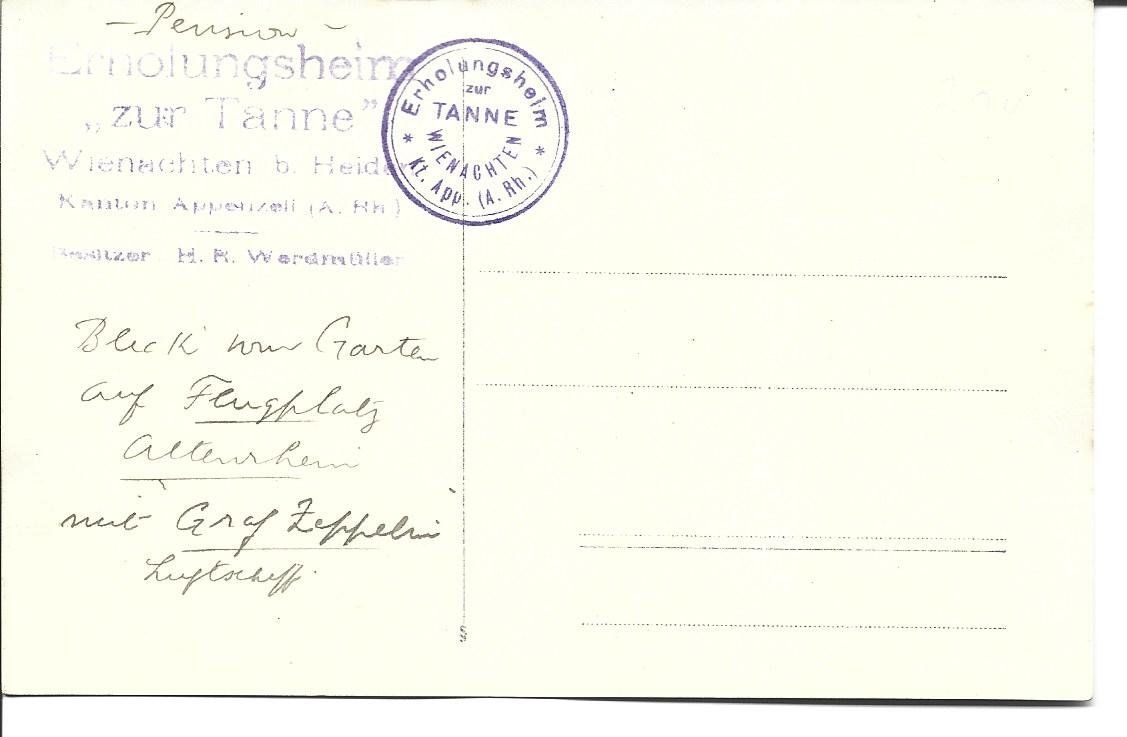 Cartoline postali: AK Zeppelin – Usato da Appenzell venduto da mai25 1