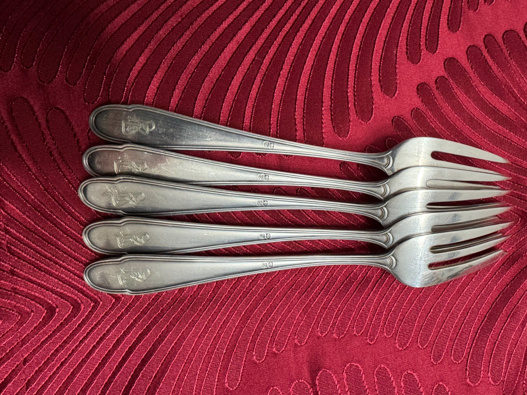 Fourchettes: 5 Dessertgabeln antik – D'occasion à Wolhusen par albaro01