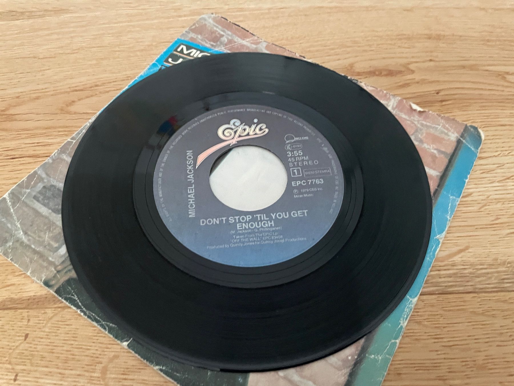 Dischi in vinile: Michael Jackson Don't Stop 'Til You Get Enough Single – Usato da Schenkon venduto da Star5 3