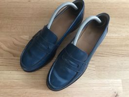 BALLY Damen Loafers Dunkelblau Leder Gr. 36.5/37