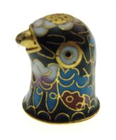 Fingerhut - Cloisonne Vogelkopf (0003)