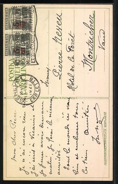Foto, Lettere & Cartoline: sign. Wr. de May: Schweizer Infanterie-S – Usato da Berlin venduto da bartko-reher 1