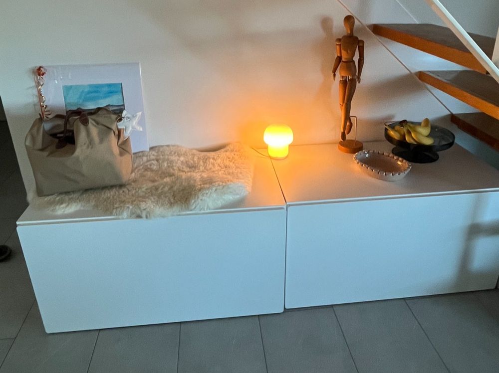 2x IKEA SMÅSTAD Bank mit Kasten, weiß/weiß, 90x52x48 cm (Gebraucht) in Arlesheim für CHF 75 – nur Abholung auf Ricardo kaufen
