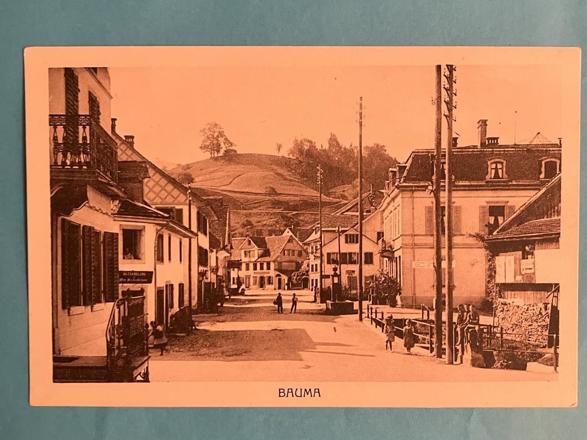 Cartoline postali: Alte Ansichtskarte Bauma ZH,  Strassenszene, animiert – Usato da Bauma venduto da Baumer71