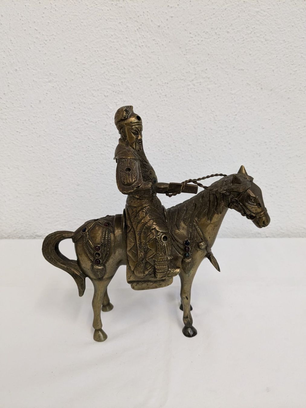 Statuette: 2-teiliges Pferd aus Messing, handgefertigt – Usato da Weinfelden venduto da blaukreuz_brocki_TG 5