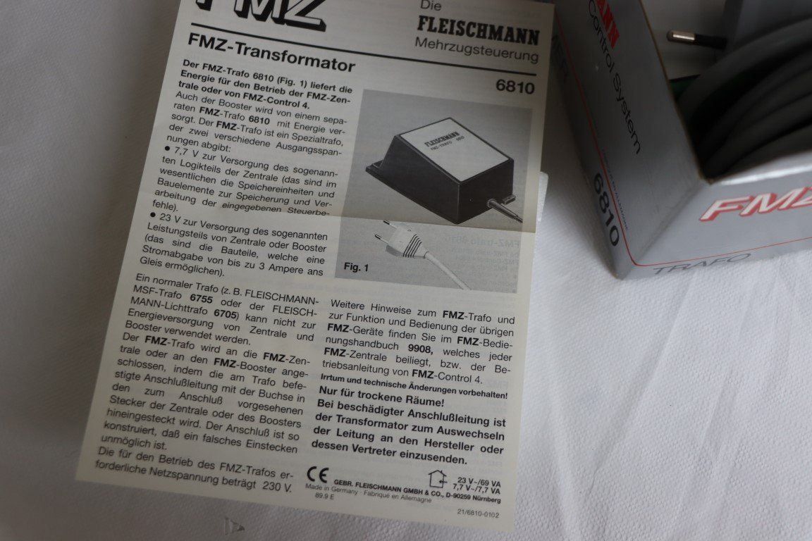 Fleischmann Elettronica: FMZ Trafo (3108-3109) – Nuovo e nell'imballaggio originale da Bäriswil BE venduto da WWYN-Liquidationen 5