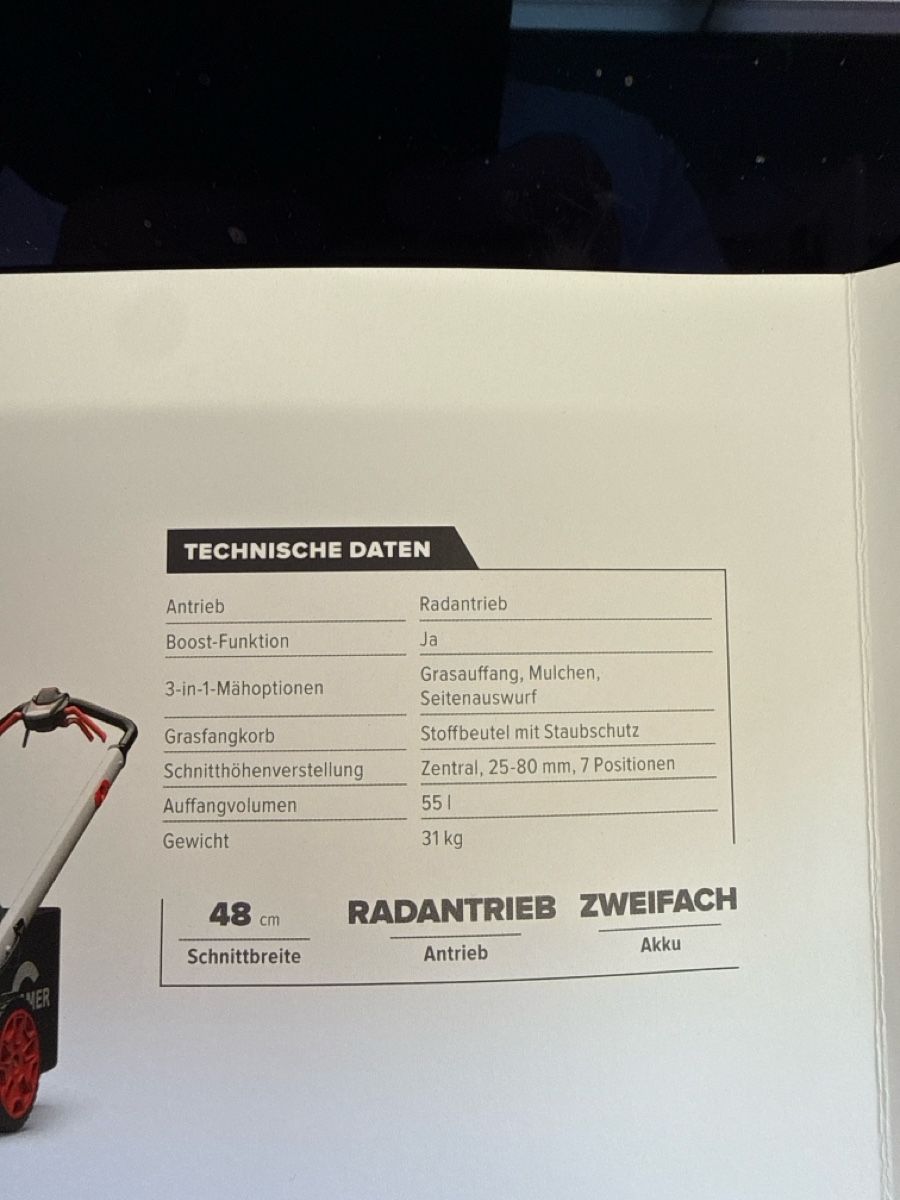 Tagliaerba: Rasenmäher Akku Cramer 48LM48SP – Nuovo (secondo la descrizione) da Embrach venduto da embr12 1