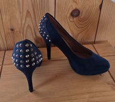 Pumps /High Heels mit Nieten,dunkelblau,Graceland,Gr.37,NEU