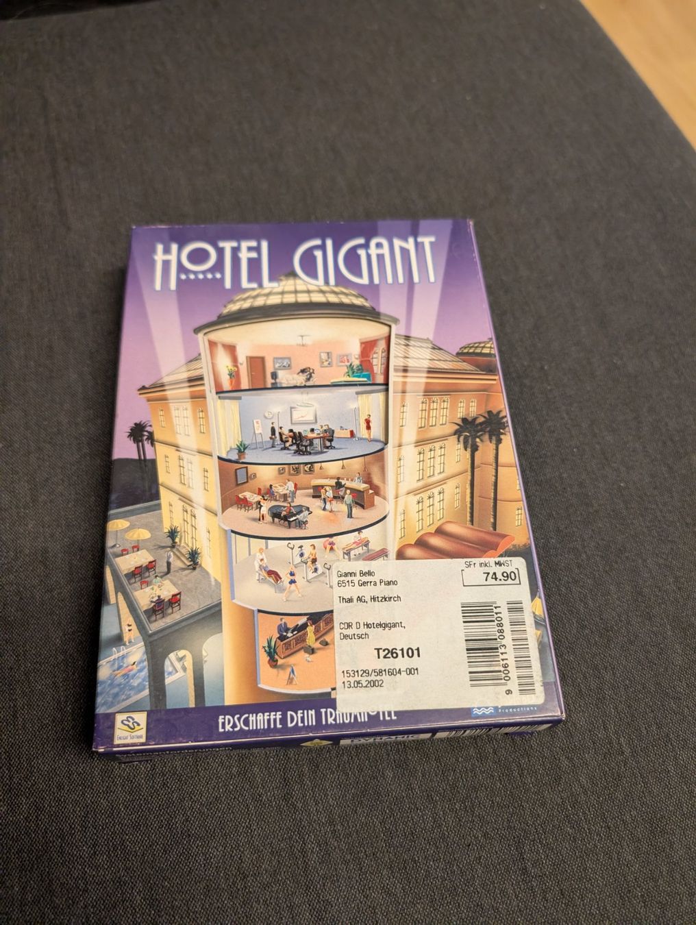 Spiele: Hotel gigant PC CD-ROM – Gebraucht aus Giubiasco von Tici__nerd_Giubiasco