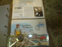Münzbrief Saint-Pierre  und Miquelon