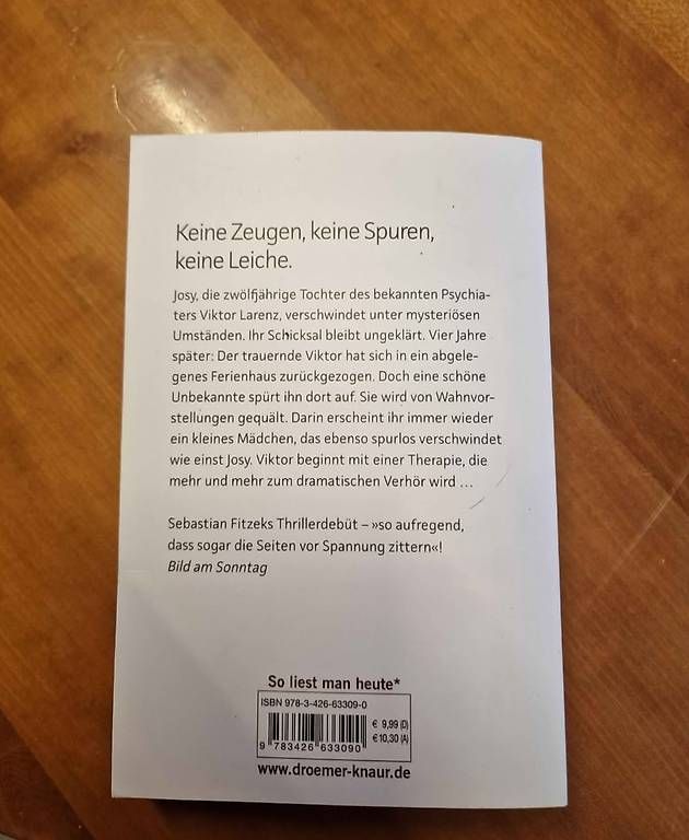 Libri: Die Therapie – Usato da Dietwil venduto da Kuuki 1