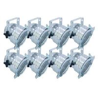 8er Set Par 56 Scheinwerfer kurz silber
