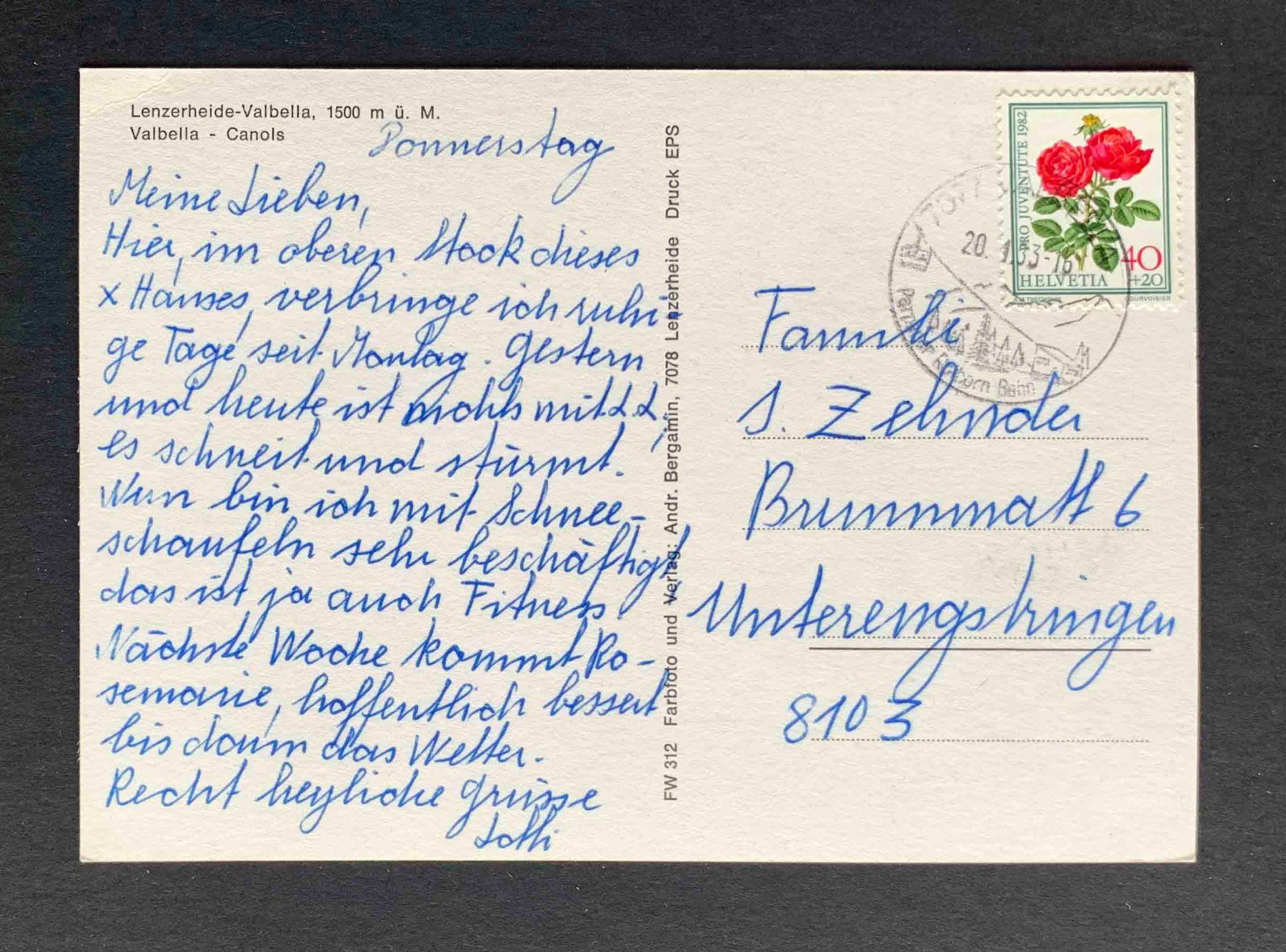 Cartoline postali: AK Lenzerheide Valbella Canols – Usato da Goldau venduto da artelier1 1