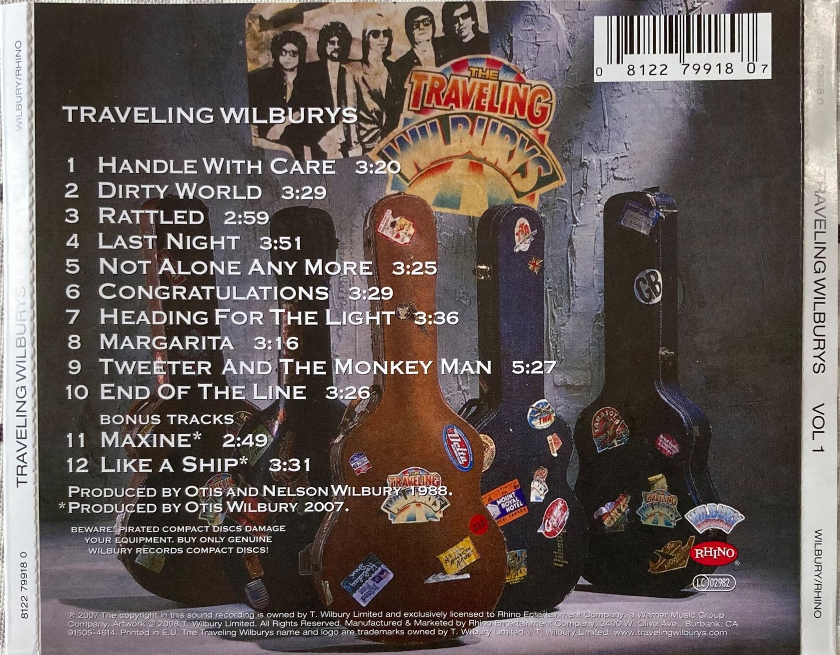 CD: TRAVELING WILBURYS - VOLUME 1 – Usato da Poliez-Pittet venduto da Newtown-Records 1