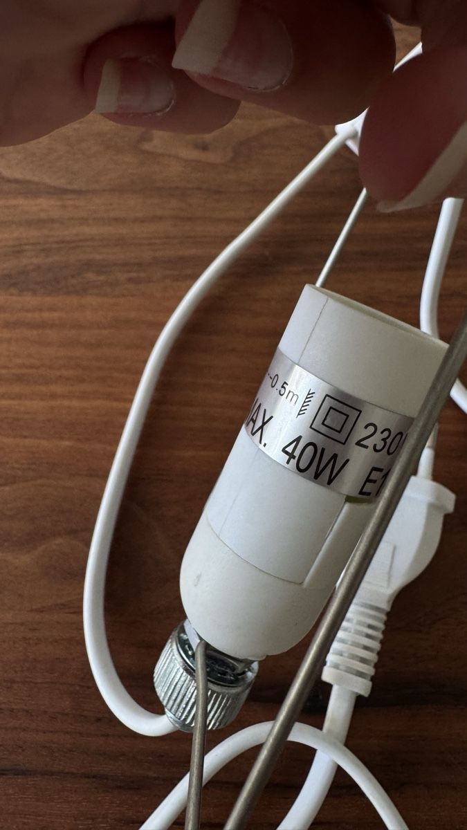 Lampen: Lampenkabel weiss mit Schalter, 40W, 230V – Gebraucht aus Zürich von Aya03 5