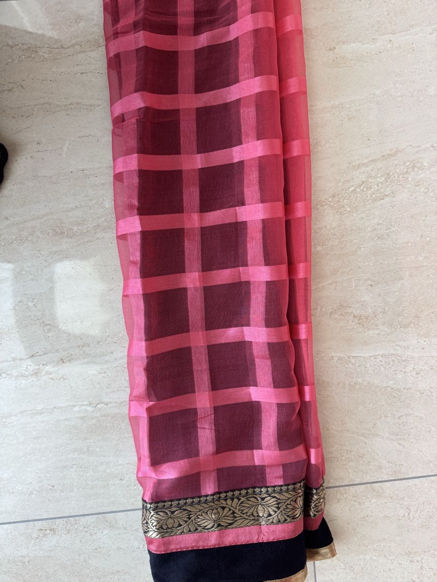 Vestiti: Indisches Sari Set schwarz pink – Nuovo (secondo la descrizione) da Wichtrach venduto da Alyasahana 4