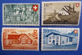 Serie Pro Patria 1946 postfrisch **/(*) - SBK: 15.-.