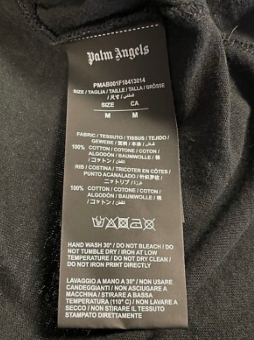 Palm Angels T-shirt: Palm Angels Langarmshirt Black Off-White TEE – Nuovo e nell'imballaggio originale da Zollikerberg venduto da Onetop 5