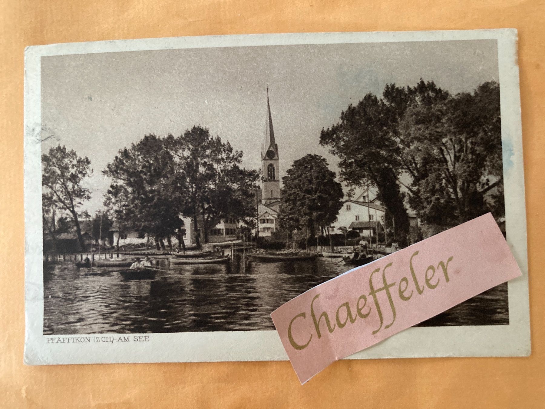 Cartoline postali: 1959 Pfäffikon (Zch) am See – Usato da Zürich venduto da Chaeffeler