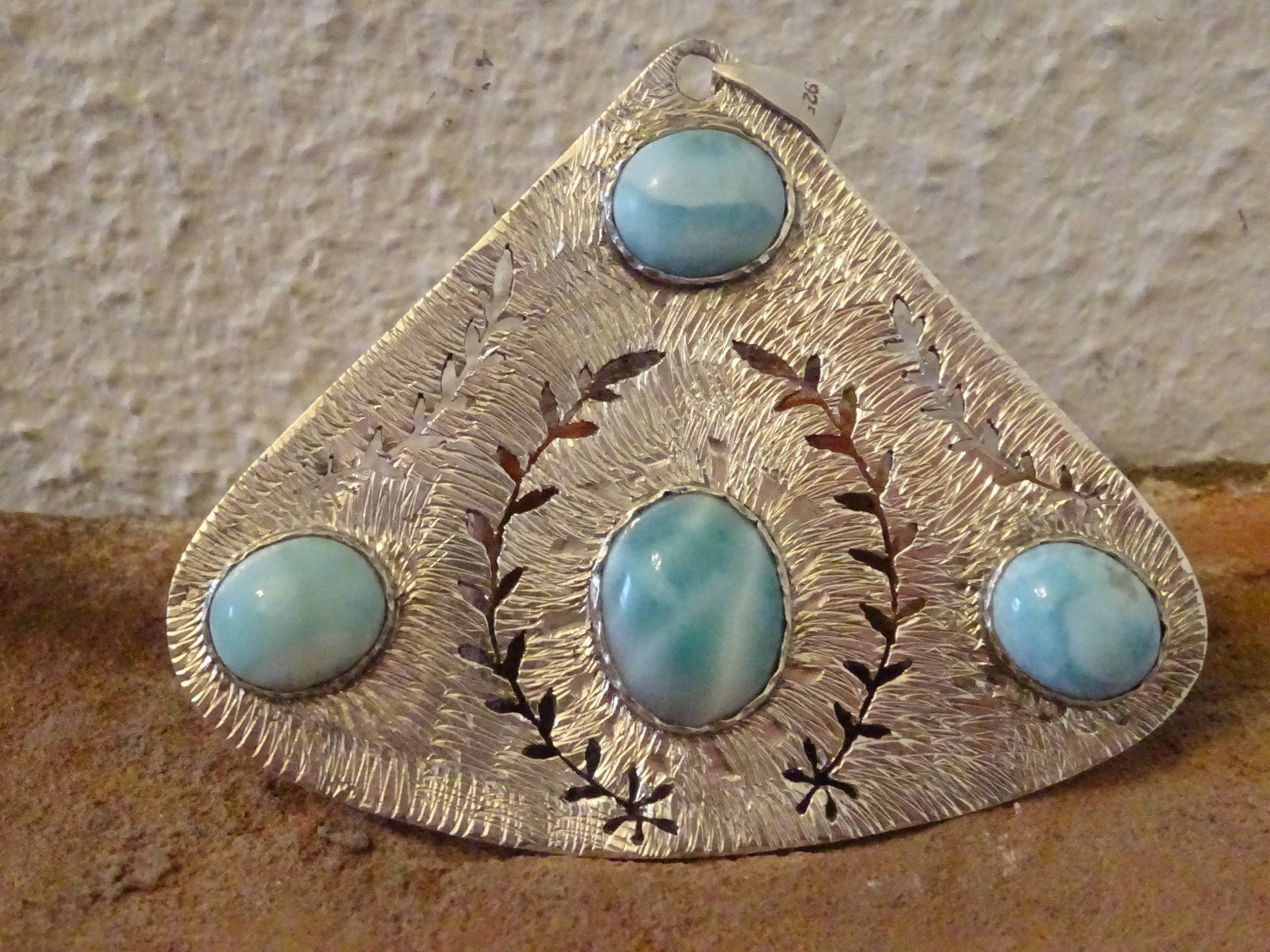 Anhänger: Anhänger Larimar Santo Domingo / 925 S – Gebraucht aus Esslingen von FetteSchnecke