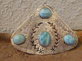 Anhänger Larimar Santo Domingo / 925 S