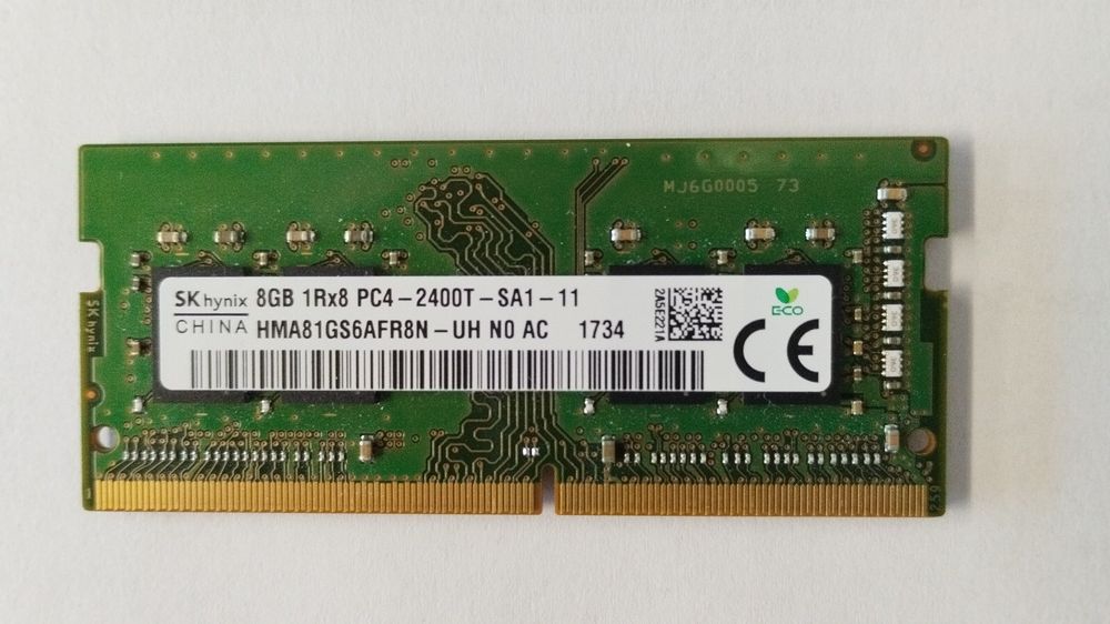 SO-DIMM RAM DDR4 Hynix 1x 8GB 1Rx8 PC4-2400T-SA1-11 (Gebraucht) in ...