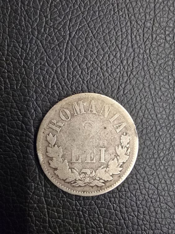 PIÈCE DE MONNAIE : ROUMANIE 2 LEI CHARLES 1ER 1875 BUCAREST (D #39 occasion