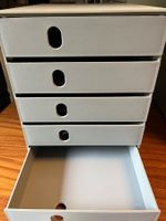 lot de 3 boîtes de rangement A4 à 5 casiers fermés