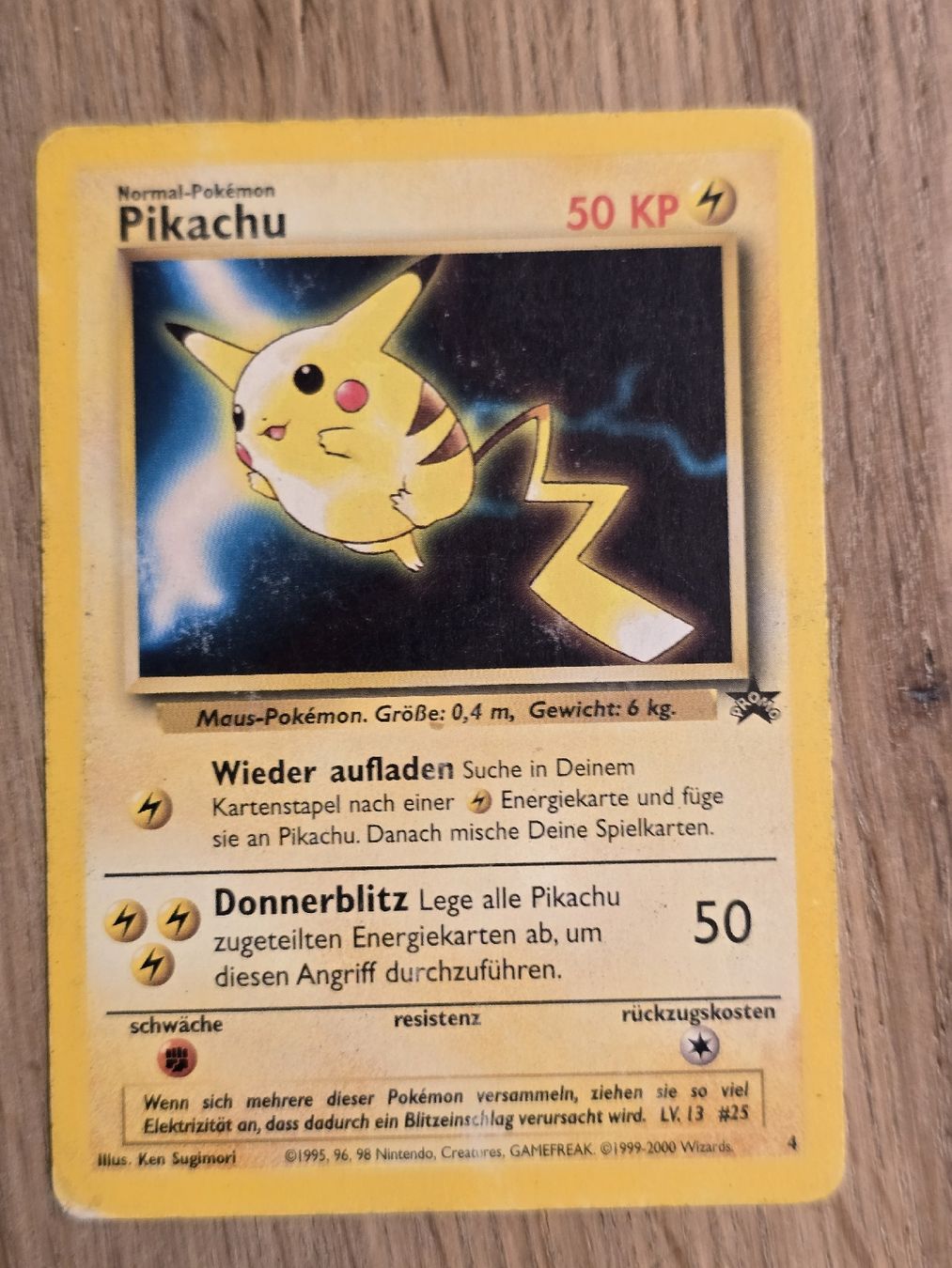 Pokémon Carte collezionabili: Pokémon Pikachu WP 4 Promo – Usato da Thun venduto da Miginemo
