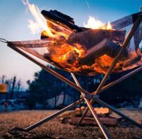 Faltbare Mesh Feuerstelle Im Freien Camping Feuerstelle /TOP