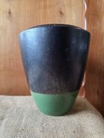 schwere robuste Keramik Ton Vase Topf 20 cm x 18 cm