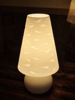 Vintage Glas Tischlampe Micasa Ungarn E27 36 cm