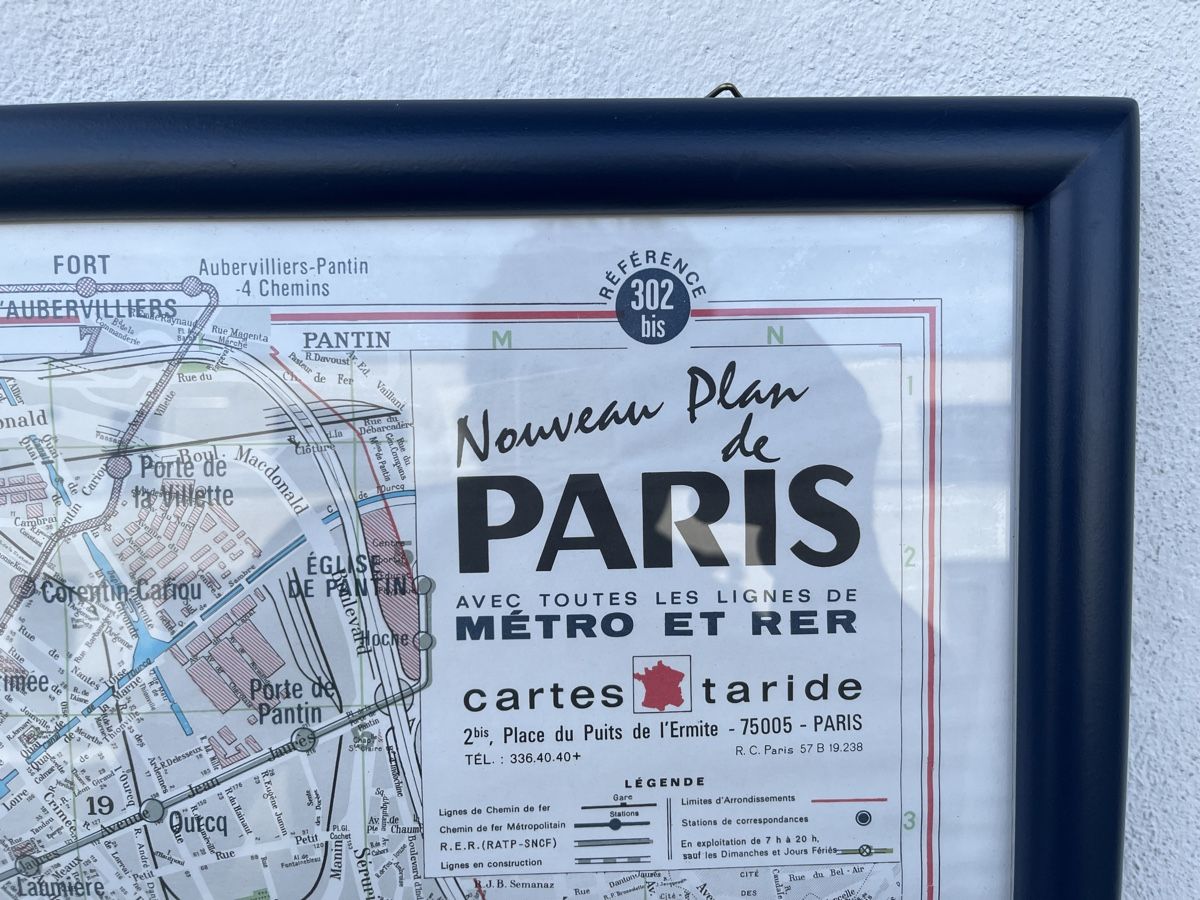 Foto & Immagini: Vintage Metrokarte Stadtplan Paris  – Usato da Bern venduto da fotolog111 2