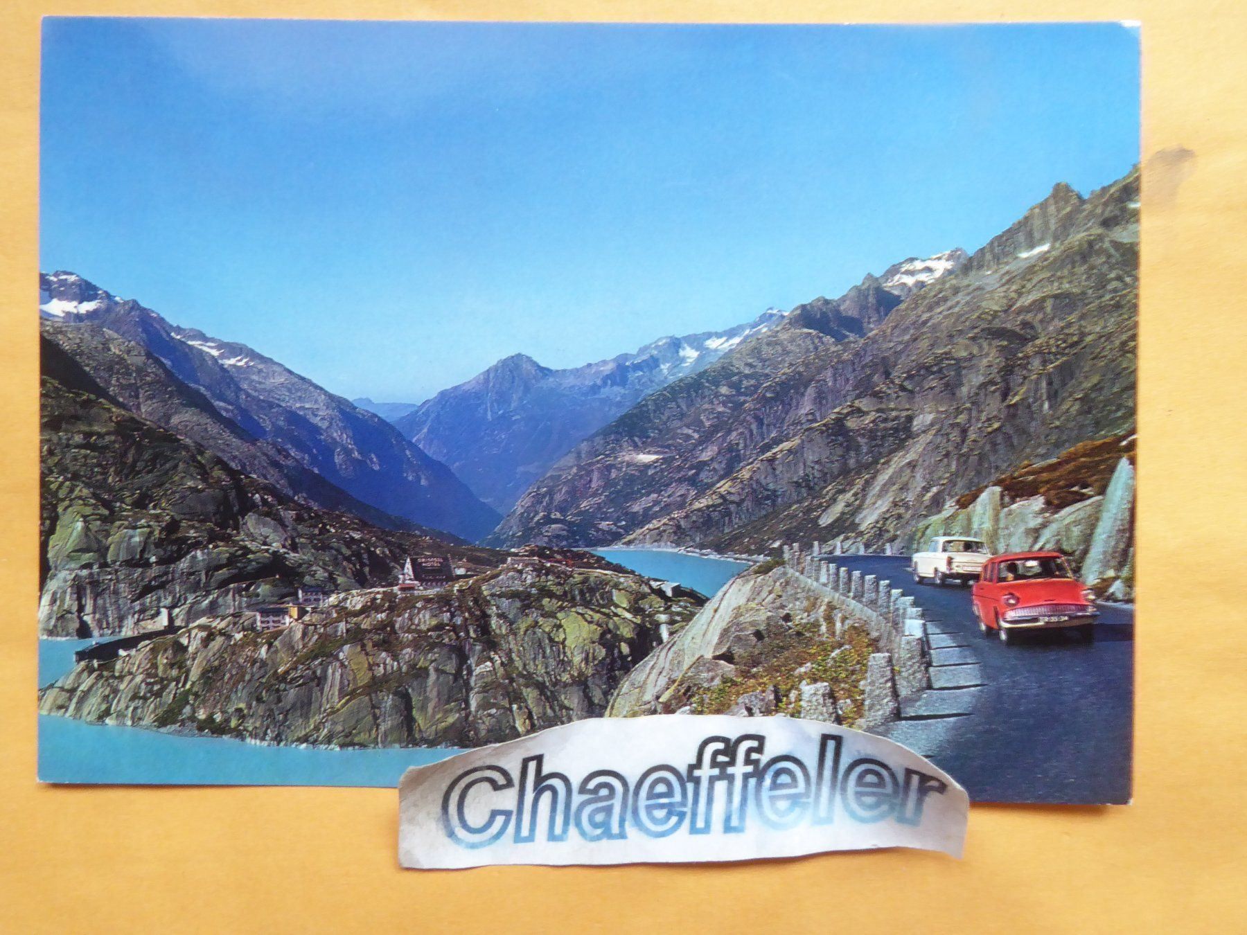 Cartoline postali: Grimselpasstrasse mit Hospiz – Usato da Zürich venduto da Chaeffeler