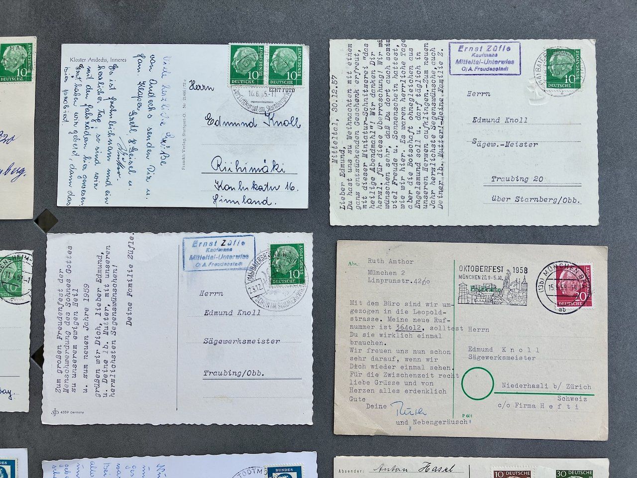 Cartoline postali: Deutschland - 15 Ansichtskarten 1949-82 – Usato da Nesslau venduto da andi_hon 2