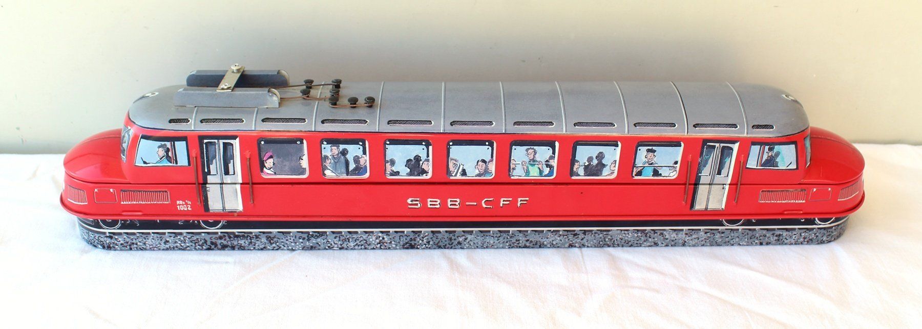 Modellini di ferrovie: Läckerli Huus Blechdose Eisenbahnzug Roter Pfeil – Usato da Zürich venduto da Auctionata 1