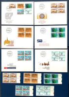 1987 Sondermarken FDC + Viererblock FDC Viererblock Satz ET