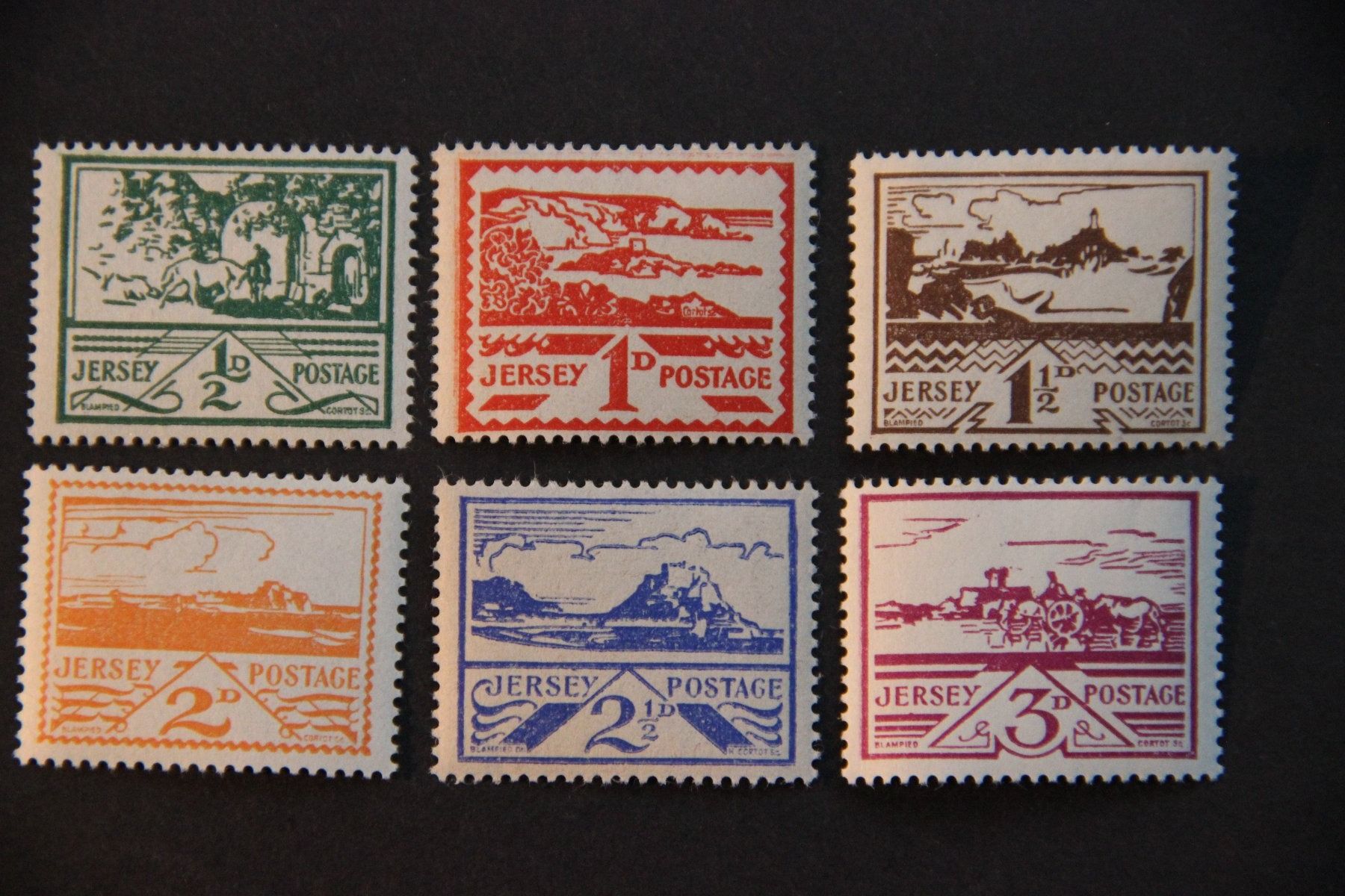 Tutti i francobolli: Jersey 1943 - Landscapes (German occupation)** – Nuovo (secondo la descrizione) da Jona venduto da Southafrica07