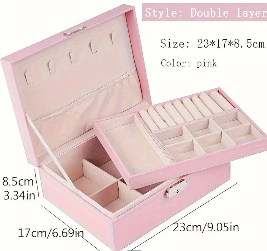 Portagioie: Schmuck Box abschliessbar (rosa) – Usato da Langenbruck venduto da Gumsi