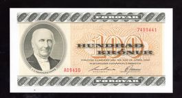 Faeroy 100 kroner UNC selten
