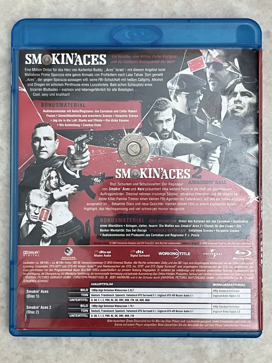 Alle DVDs: Smokin' Aces 1 & 2 Blu-ray  – Gebraucht aus Au ZH von Paninifieber26 1