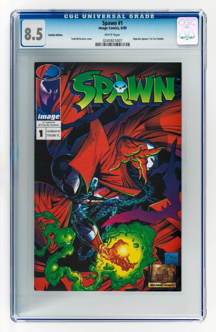 Fumetti: SPAWN #1 - CGC 8.5 - TÜRKISCH - SELTEN – Nuovo (secondo la descrizione) da St. Gallen venduto da kobayashi-maru