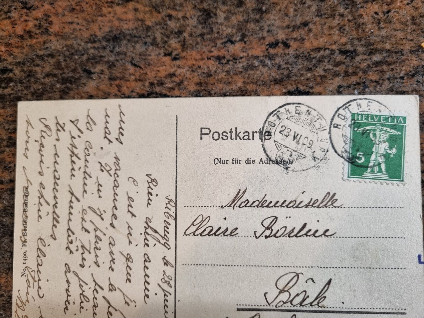 Cartoline postali: Alte Ansichtskarte  Rothenthurm 1909 – Usato da Trachslau venduto da pos_8htb 1