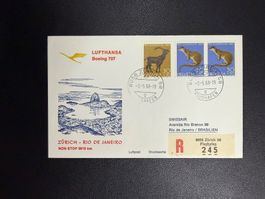 Lufthansa Erstflug Zürich - Rio De Janeiro 1968